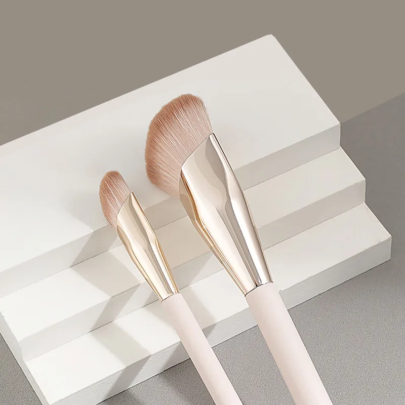 Liquid Touch Foundation & Concealer Makeup Brush - Unique Fingertips Shape Soft Bristles Perfect Sculpt Highlight Cosmetics Tool