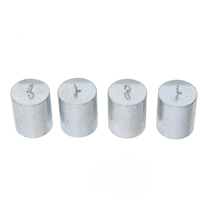 Alibration Weights 200 G, Chromeplated Steel 4 Pcs. Double Hook Weights Accuracy Of ±2% In Scale Testing Class