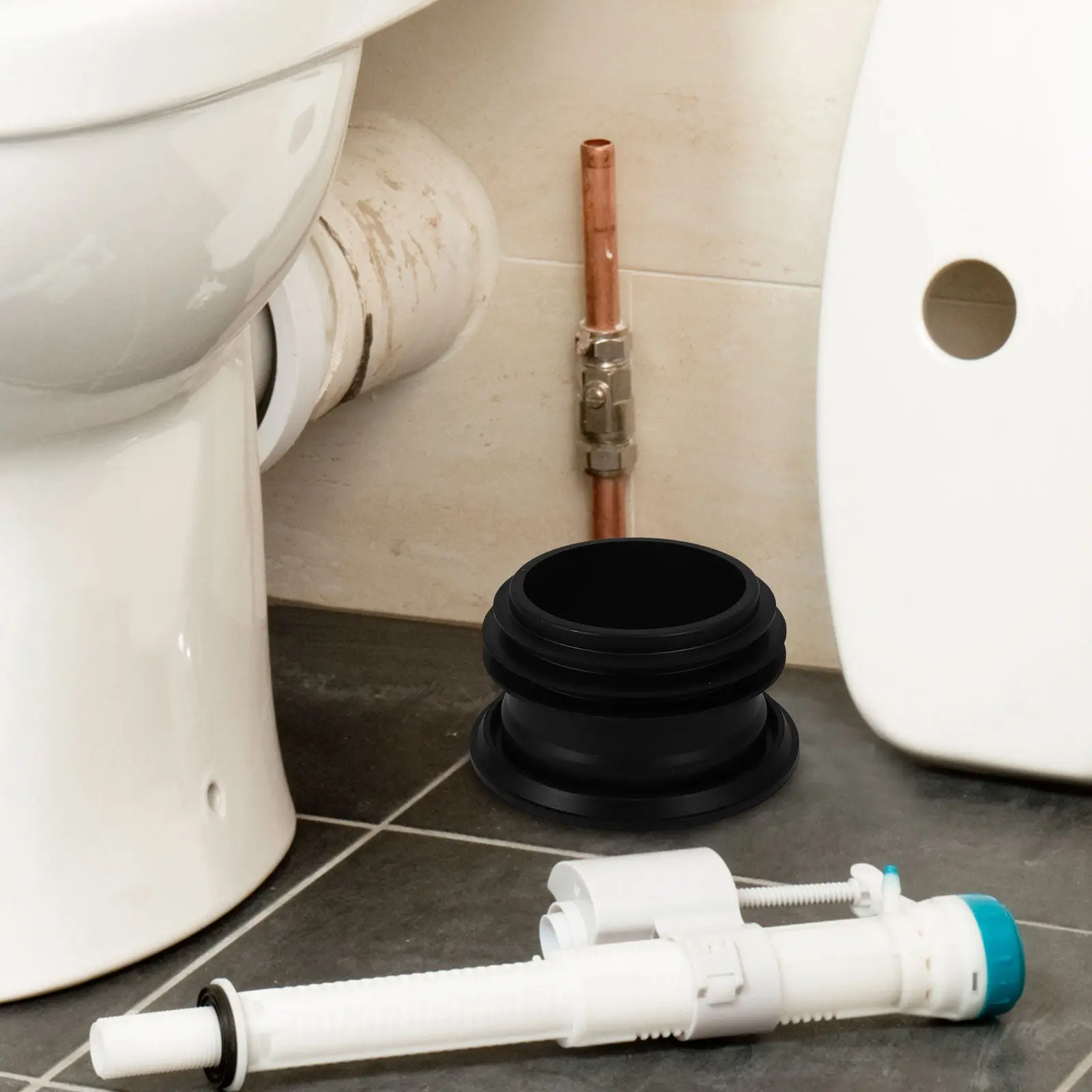 

Universal Toilet Flange Seal Thickened Odor Prevention Anti-Backflow Sealing Ring Toilet Tank Gasket Replacement Part Seal