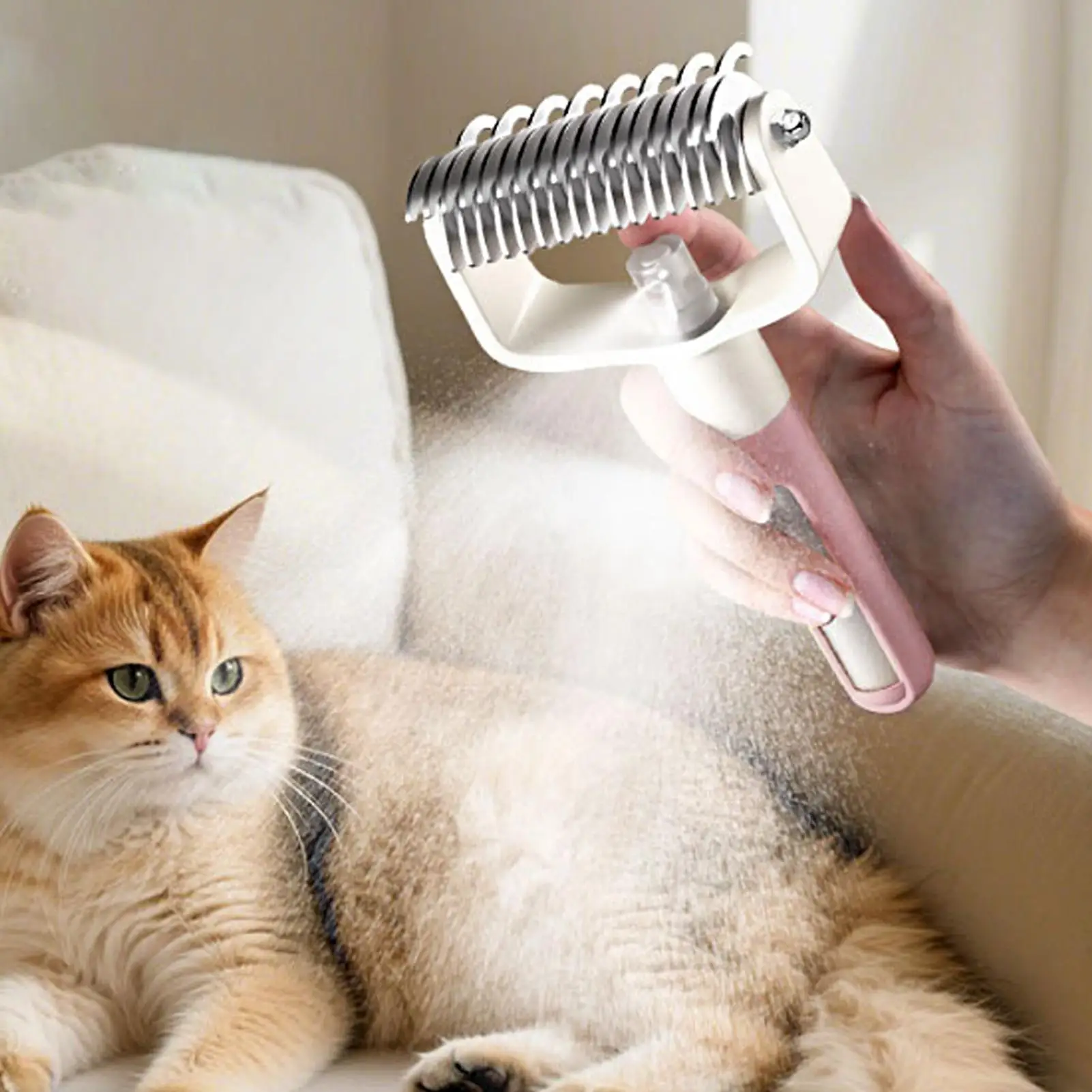 Pet Coat Knot Remover Comb Dog Grooming Brush Deshedding Tool Cat Hair Dirt Odor Cleaning Medium Large Breed Home Supply view 4
