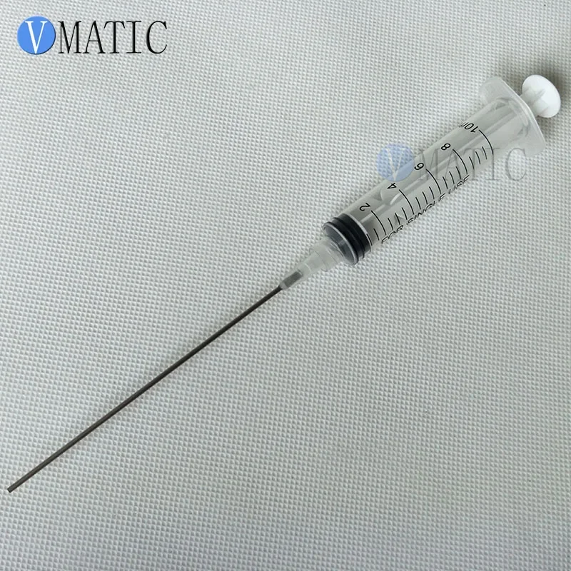 Free Shipping Quality 10ml/10cc Luer Lock Dispensing Syringes With 16G Blunt Tip Fill Needles 10cm Tubing Length