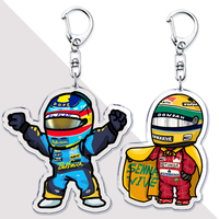 Cute Fast Furious Racing Motorcycle Player Keychains for Accessories Bag Sport Car Helmet Driver Key Chain Keyring Jewelry Gift