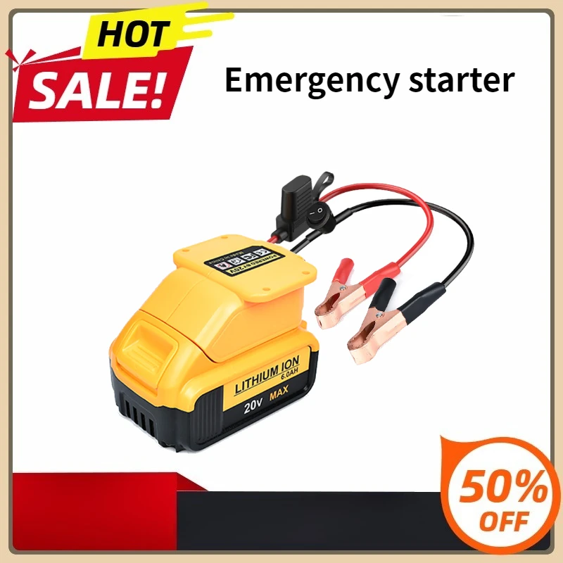 

With Real Time Power Monitoring Multiple Functionality for Phone Q6RD High Powered Automotive Jump Starter Mobile Power