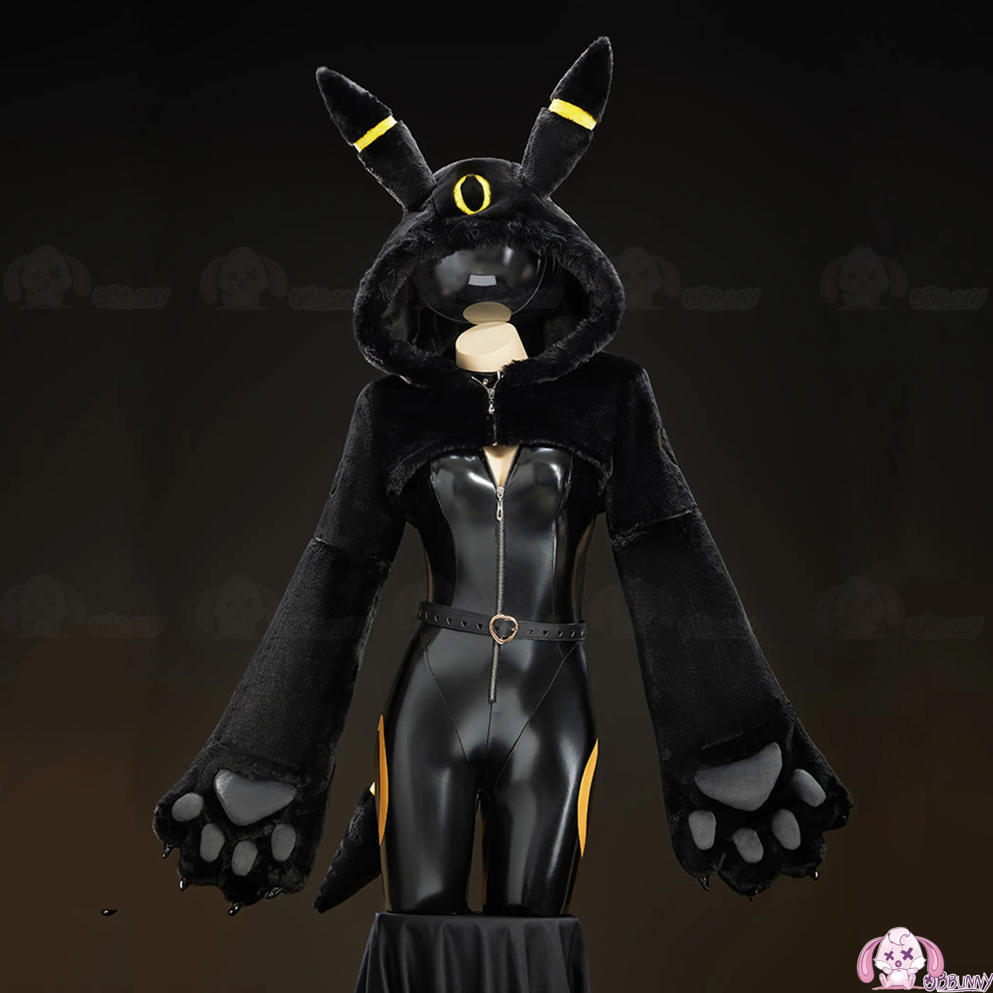 

Eeveelution косплей костюм женский сексуальный милый кожаный комбинезон хвост костюм кролика униформа для девочек Хэллоуин карнавальная роль