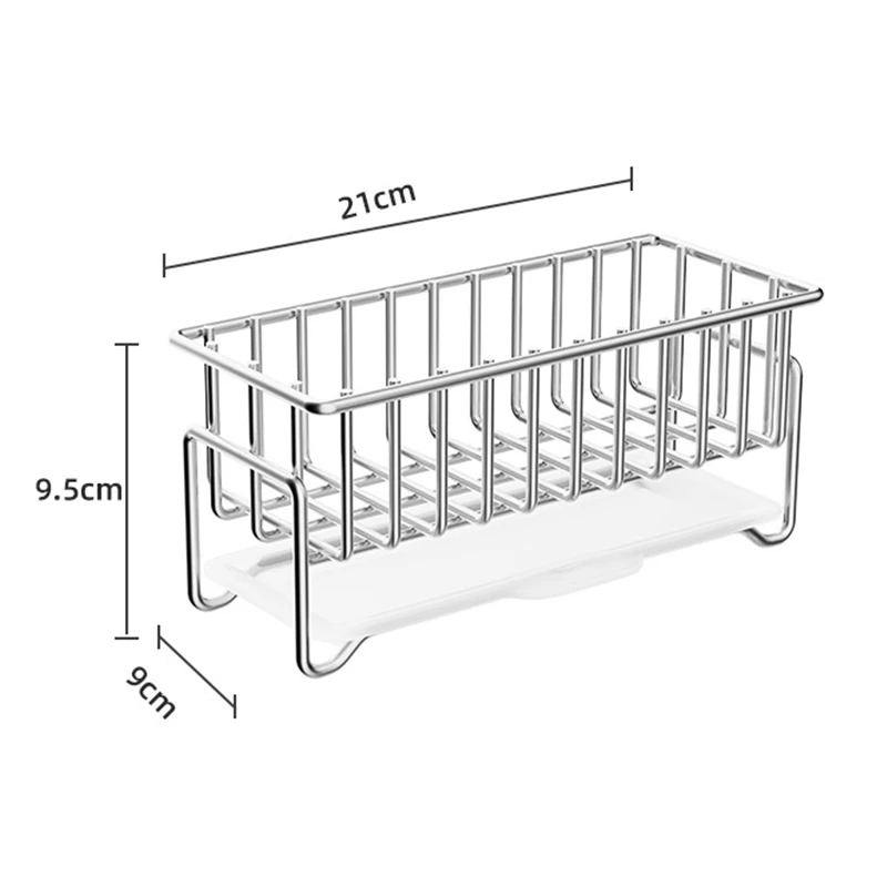 Dish Drying Rack Stainless Steel 2-tier Compact Kitchen Dish Rack Drainboard Large Rust-proof Dish Drainer With Utensil Holder view 6