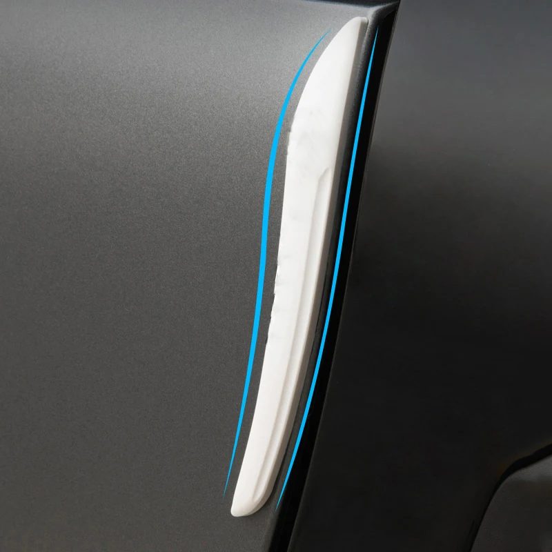 

2pcs Car Door Bumper Strip Guard Crash Bar Edge Anti-collision Protector Sticker Exterior Accessories For Smart Fortwo Forfour