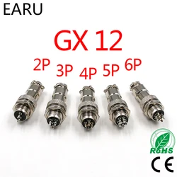 1/2/5/10Set GX12 GX16 GX20 2 3 4 5 6 7 8 9 10 12 14 15 Pin Male Female Lc Cable Aviator Aviation Circular Connector Plug Socket