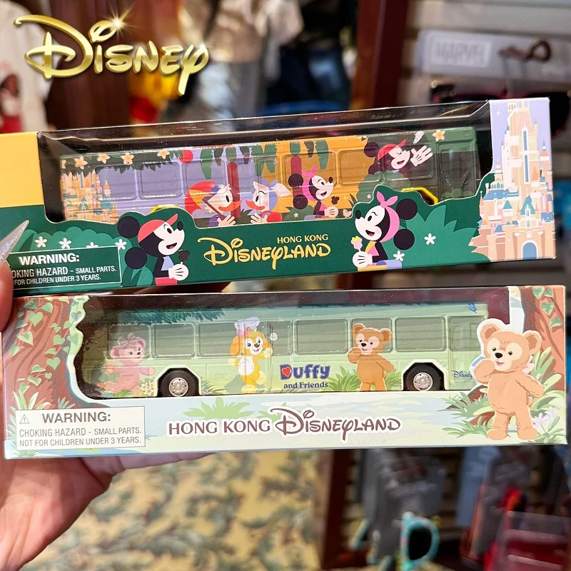 Original Disney Duffy y amigos Goonie Mickey modelo de autobús de dibujos animados figura de acción de juguete figura modelo muñeca juguete regalo de Navidad