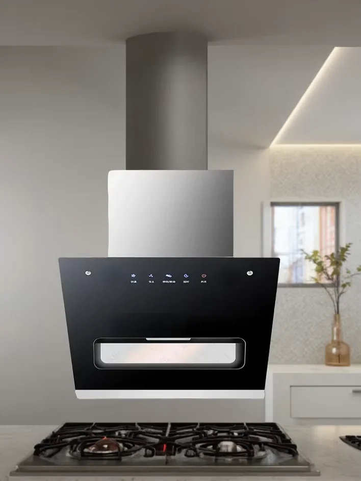 220V Small Kitchen Range Hood Side Suction Smoke Extractor for Home Apartment Rental No Installation Required WWA Model