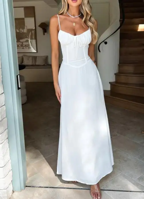 

2025 Dress Spring Summer Latest Hot Selling Style Elegant Sexy Elegant Temperament, Camisole A-Line Long Dress, Women's Dress