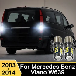 2Pcs For Mercedes Benz W639 Vito 2003 - 2007 2008 2009 2010 2012 2013 2014 LED Car Reverse Light Canbus Lamp Bulbs Accessories