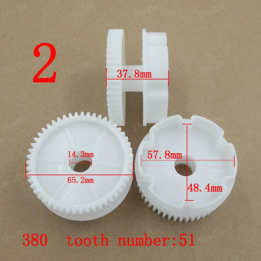 Big Gear Motor Gear Tooth Box para crianças, acessórios do carro elétrico, roda, RS380, RS390, RS550, 1Pc
