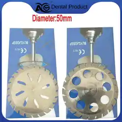 AG 1PCS Dental lab Double Sided Diamond Cutting Disc 19/22/45/50mm for separating polishing ceramic crown plaster or jade