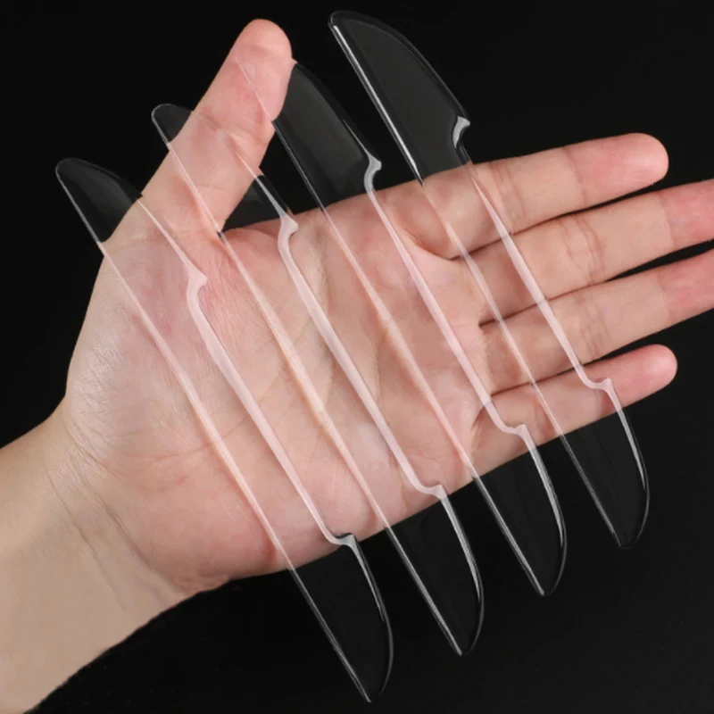 2/4/6/10pcs Car Door Bar Stickers Transparent Anti-collision Protector Side Edge Protection Guards Rear Cover Protection Strip