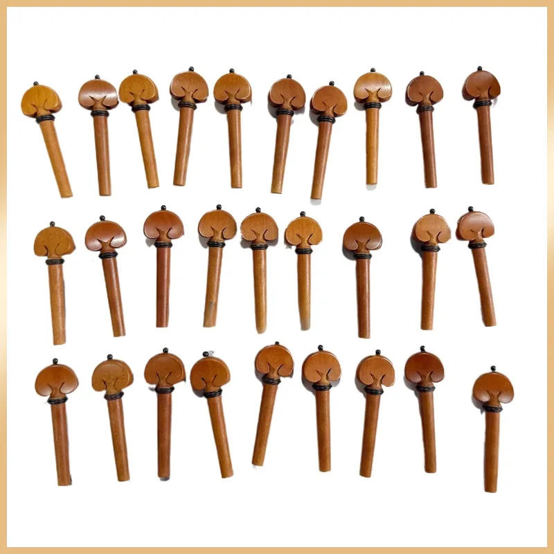20Pcs High Quality Jujube Wood Violin Tuning Pegs 4/4 Size Violin Replacement Accessories