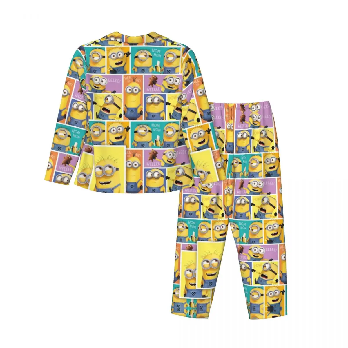 Minions Women Pajamas 2 Pieces Set Loungewear pyjama pour femme