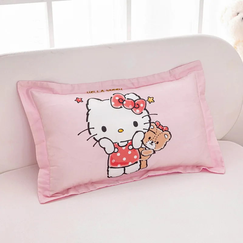 سانريو ماي ميلودي كورومي سينامورول كيس وسادة قطني مطبوع عليه رسوم كرتونية غطاء وسادة للأطفال لتزيين غرفة نوم الأطفال #3