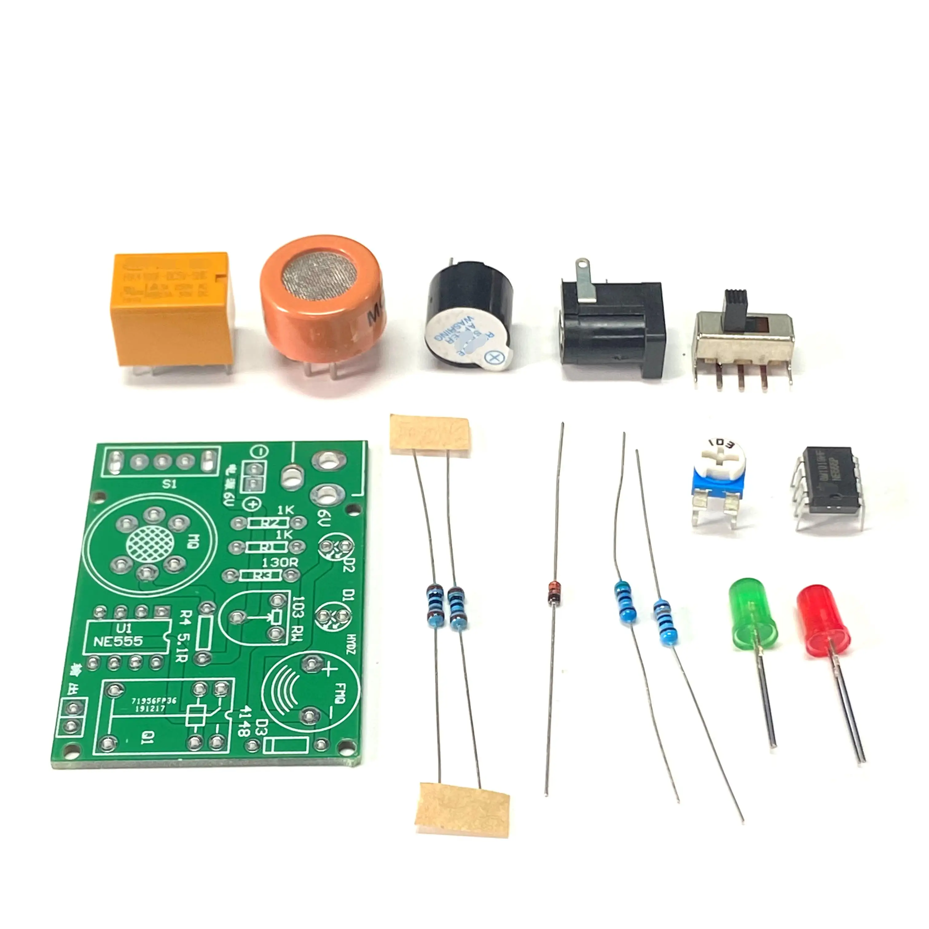 MQ-3 Ethanol Detection Alarm DIY Kit Alcohol Tester Kit DUI Gas Detection Kit Diy Welding MQ-3 Ethanol Detection Alarm DIY