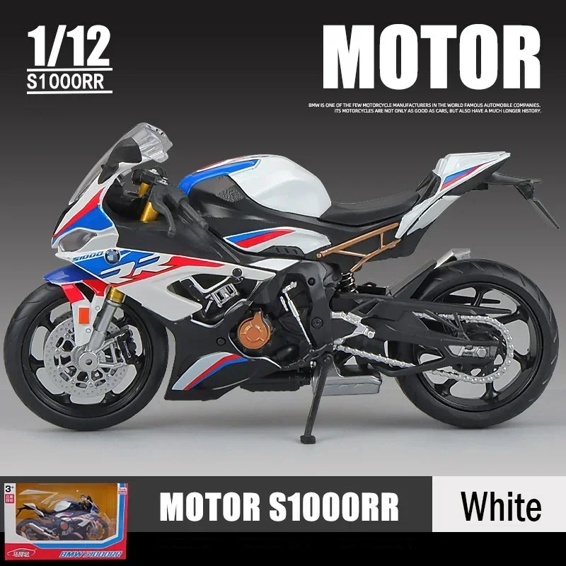 1:12 bmw s1000rr 2021 molde modelo de motocicleta brinquedo veículo coleção autobike shork-absorvente fora da estrada autociclo brinquedos carro