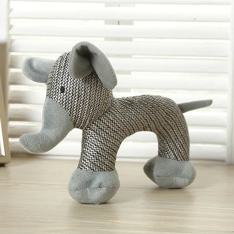 New Linen Puppy Medium Dog Toy Animals Shapes Pet Squeak Chew Toys for Small Dogs Beagle York Mascotas Accessories Monkey Horse image 3