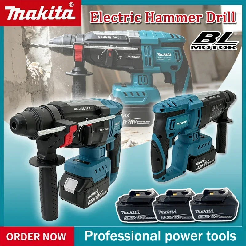 Makita – perceuse à percussion électrique sans balais, 28MM, tournevis multifonctionnel sans fil, outil rechargeable pour batterie Makita 18V