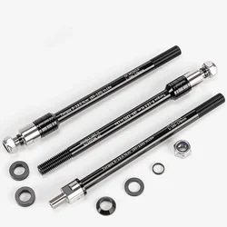 Bicycle Trailer Thru Axle Adapter Bike Front Fork Axle 160-178mm P1.0/1.5/1.75 Bike Trailer Hitch Thru Axles Adapter Accessories