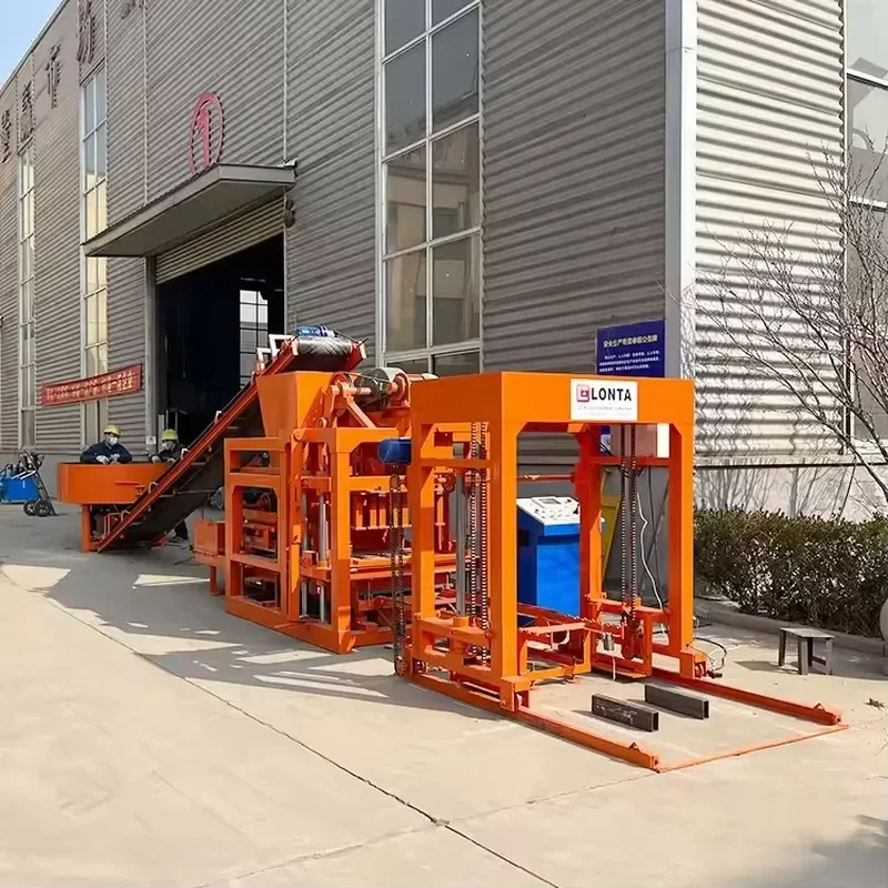 LONTA QT4-25 Fully Automatic 4 5 6 8 Inch Block Interlocking Hollow Road Paver Block Cement Concrete Brick Block Making