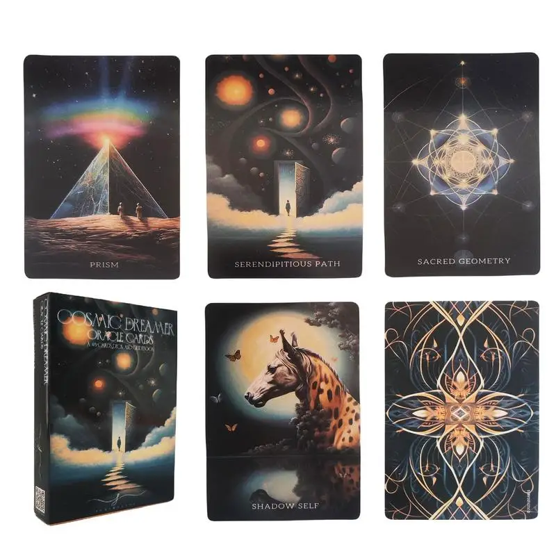 

Cosmic Oracle Dreamers Tarot For Spiritual Awakening Portable Oracle Deck Exquisite Cosmic Dreamer Oracle Cards Set