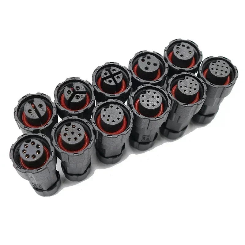 M16  Waterproof Connector IP68 Aviation Plug and Socket 2/3/4/5/6/7/8/9/10/11/12 PIn Male Female Docking Solid Needle Connectors