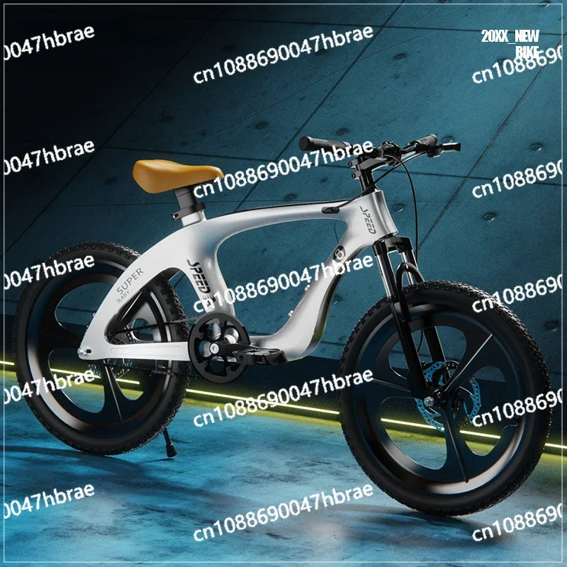 Magnesium alloy mountain bike children's bicycle double disc brake single speed mountain bike