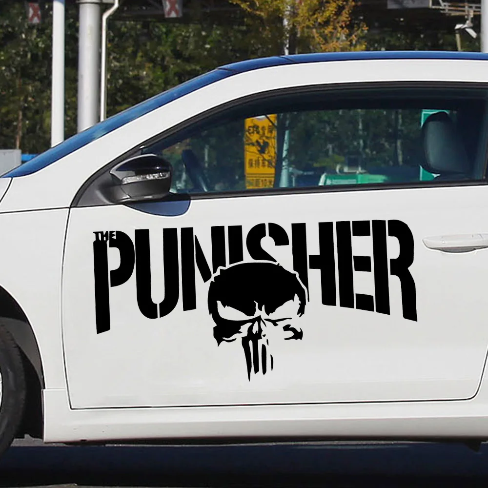 Punishment Terminator, Cool Alternative Cartoon Waterproof vinyl Car Sticker Accessories, can be pasted on windows, doors