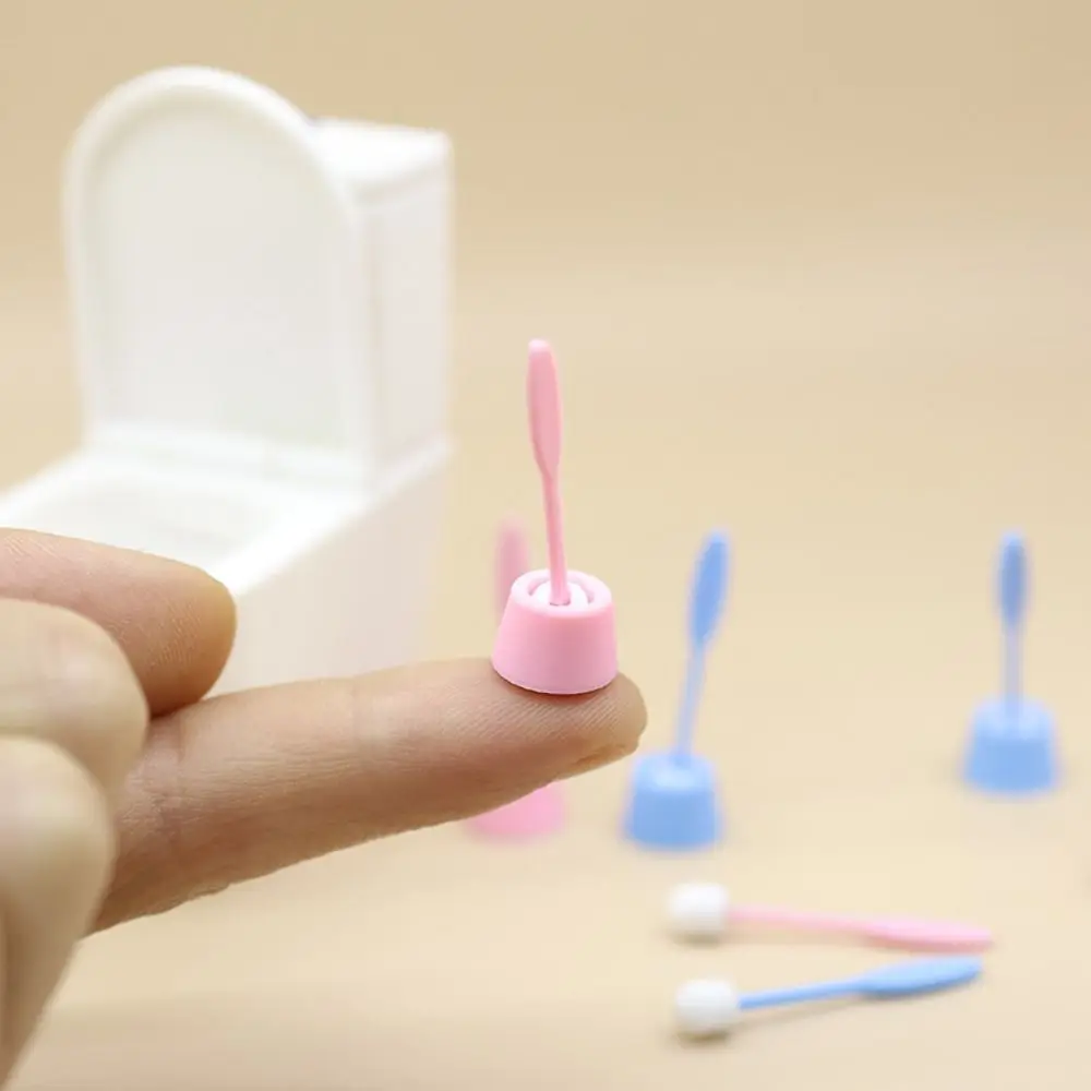 1:12 Dollhouse Dollhouse Toilet Brush Mini Simulation Simulation Toilet Brush Long Handle Toilet Scene