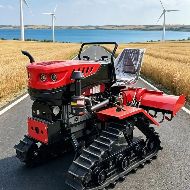 

Customized Bestseller Crawler Tractor for Ploughing, Household Mini Rotary Tiller for Farm Land Preparation
