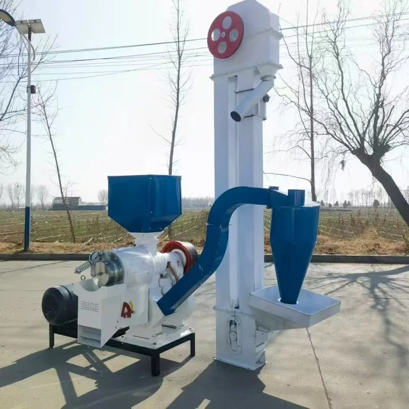 (Customized for sea shipping) Rice, millet, corn peeling machine, fine bran type double air duct rice mill, coffee bean, soybean