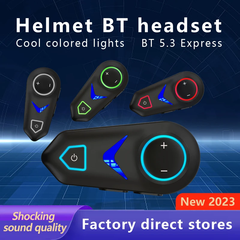 Z19 Helmet Bluetooth Headset BT5.3 Motorcycle Wireless Call Headset  IP67 Waterproof Automatic Answer Voice Assistant 1100Mah