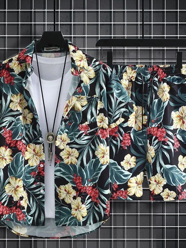 

Hawaii Beach orts Мужские прибрежные купальники Vaion Ice Silk Qui Dry длиной пять четвертей Молодежный комплект ort Sve irt