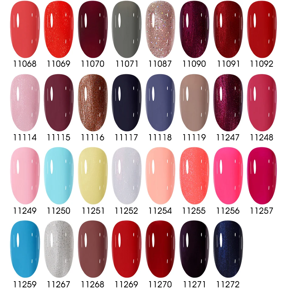 Clou Beaute 10 Stück TPO & HEMA FREIER Nagellack-Set Gel-Lack Frühlingsfarben UV-Gel Nagellack Semi-Permanent Hochpigmentierter Lack – Detail 8