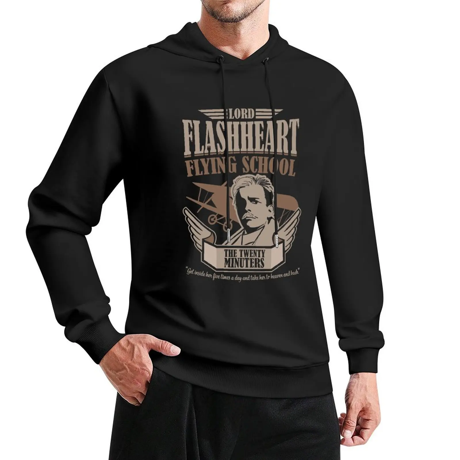 Lord Flashheart Flying School - The Twenty Minuters Pullover Hoodie mens clothes autumn jacket men hoodie man