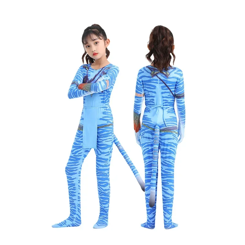 Clothing Adult Tights Jumpsuit Avatar Halloween Cos Costume Water Path Children\'s Stage Performance