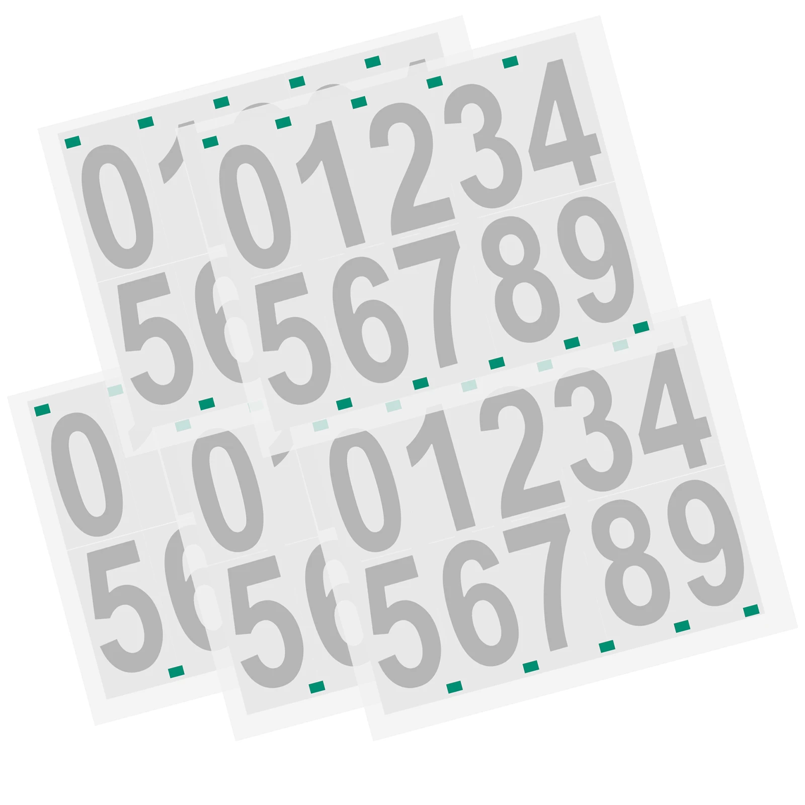 

White Vinyl Number Stickers 5 Sheets Small Self Adhesive Numbers For Trash Can Mailbox Signs Window Decals Labels