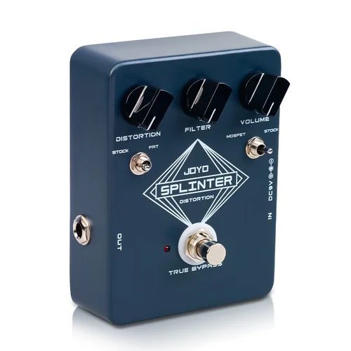 Imagen 2 del producto Pedal de guitarra de distorsión JOYO JF-21 SPLINTER Pedal de efectos de distorsión de pelusa cálido y dinámico con diferentes dioptas de recorte