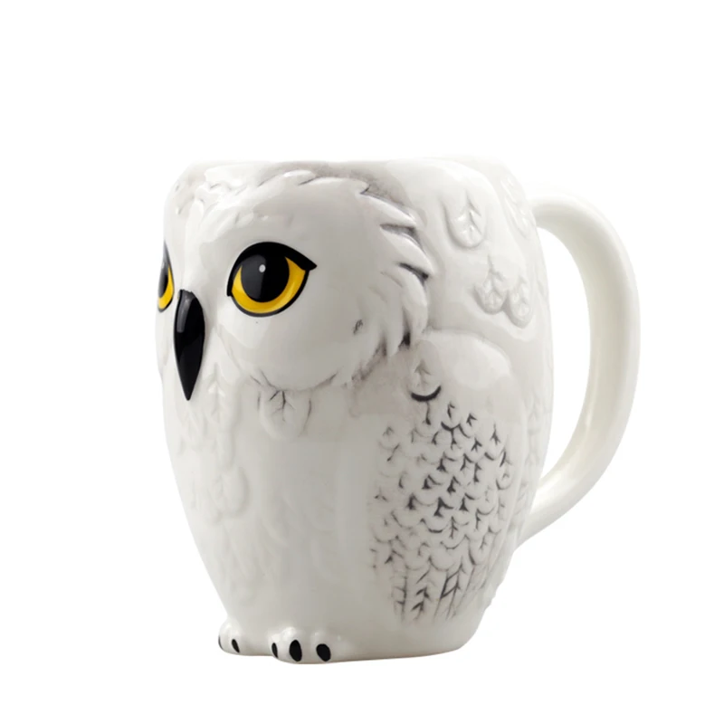 

Creative Owl Mug Ceramic Mugs,Ceramic Milk Tea Cup Breakfast Morning Mug Coffe Cup Xmas Gift Collection,Cartoon Coffee cup