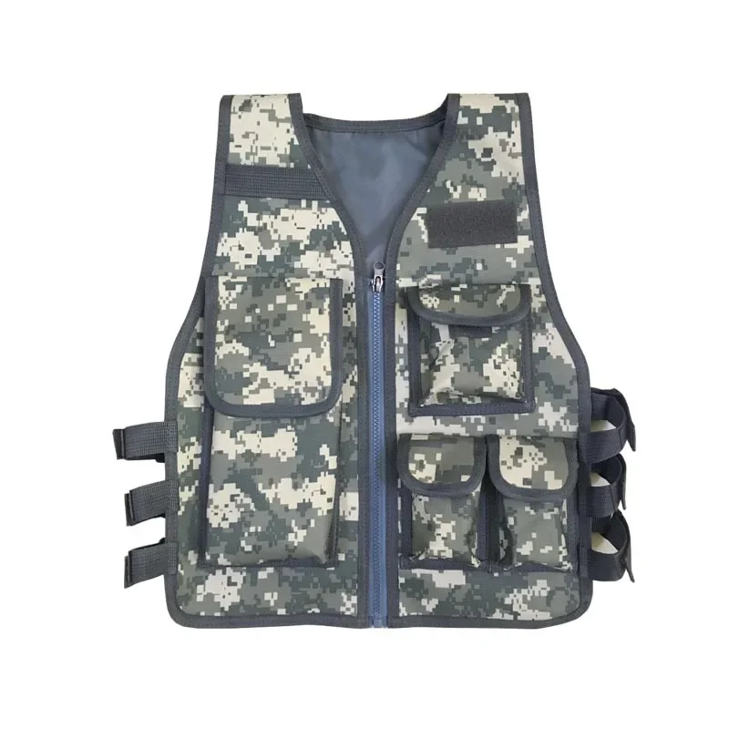 Kids Tactical Vest Hunting Combat Bulletproof Uniform Special Costumes Forces Children Camouflage Jungle Clothing Hiking Vests