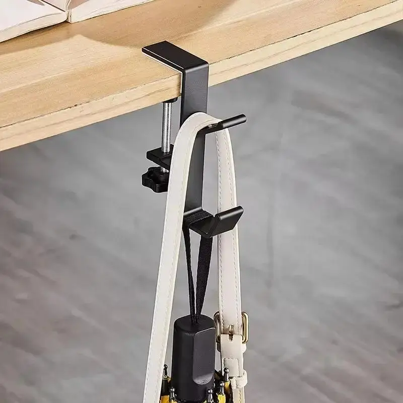 

1Pcs Convenient Home Door Hang Hook Practical Solid Color Adjustable Desk Edge Hook Suitable Home Desk Wall Storage Hanging Hook
