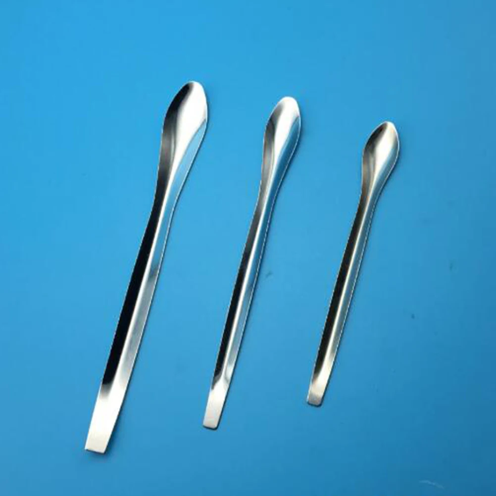 

3PCS Makeup Stainless Steel Cream Scoop Lipstick Powder Spoon Skin Makeup Spatula Stainless Steel Care Tools Beauty Instruments