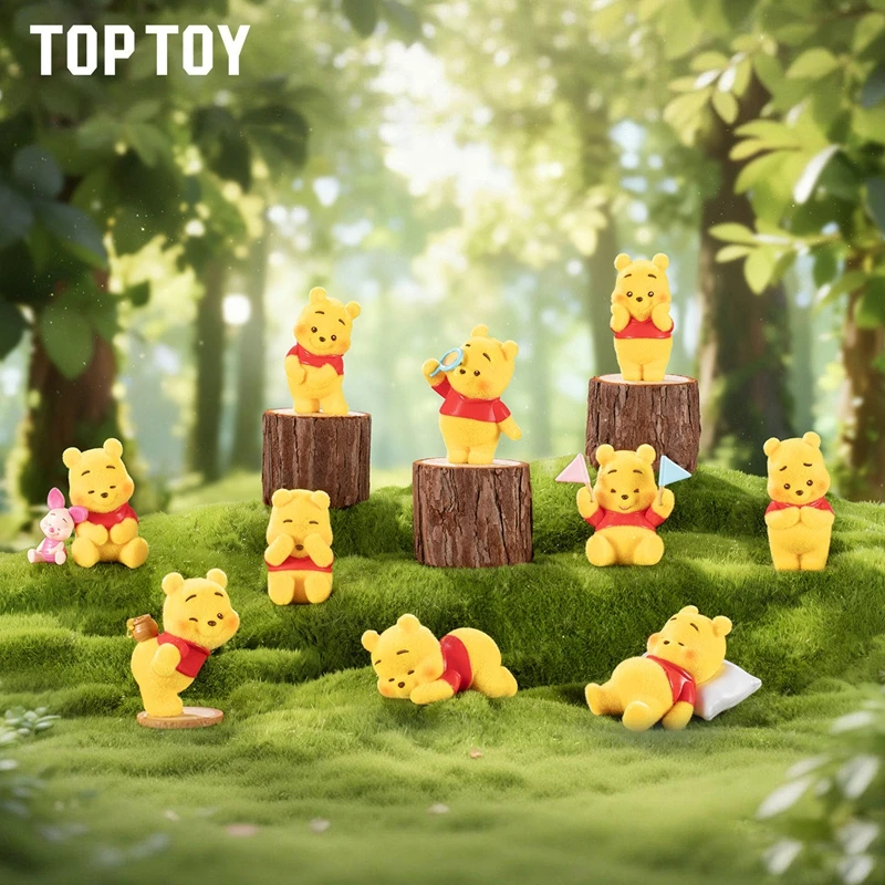 

New Genuine TOPTOY Disney Winnie The Pooh Meme Expression Pack 2.0 Series Blind Box Winnie The Pooh Anime Figure Model Ornament