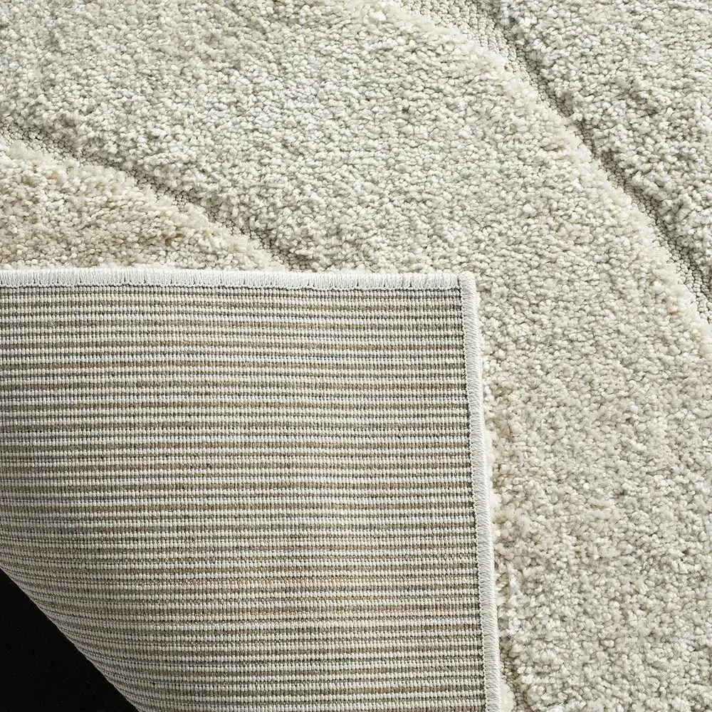 Shag Collection Area Rug - 8'6 x 12', Cream & Cream, Non-Shedding, Easy Care, 1.2 Thick for High Traffic Living Spaces view 3