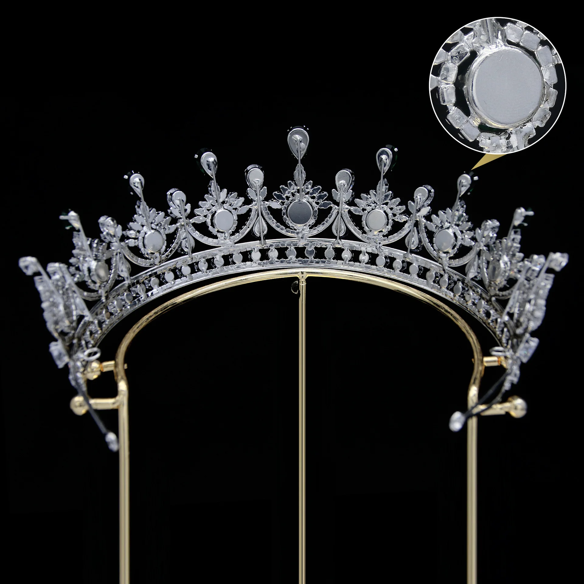Luxury Bridal Tiaras Crowns For Queen Wedding Headdress Cubic Zirconia CZ Royal Princess Crowns For Women Pageant Prom Headpiece