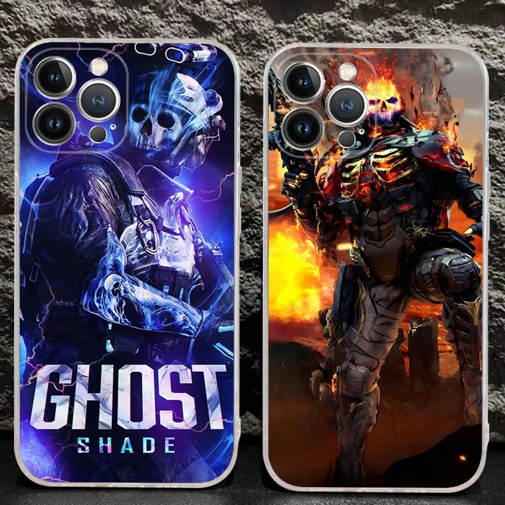 C-COD C-Call O-Of D-Duty G-Ghost Phone Case For IPhone 16 15 8 7 6 6S Plus X SE XR XS 14 11 12 13 Mini Pro Max Mobile Case