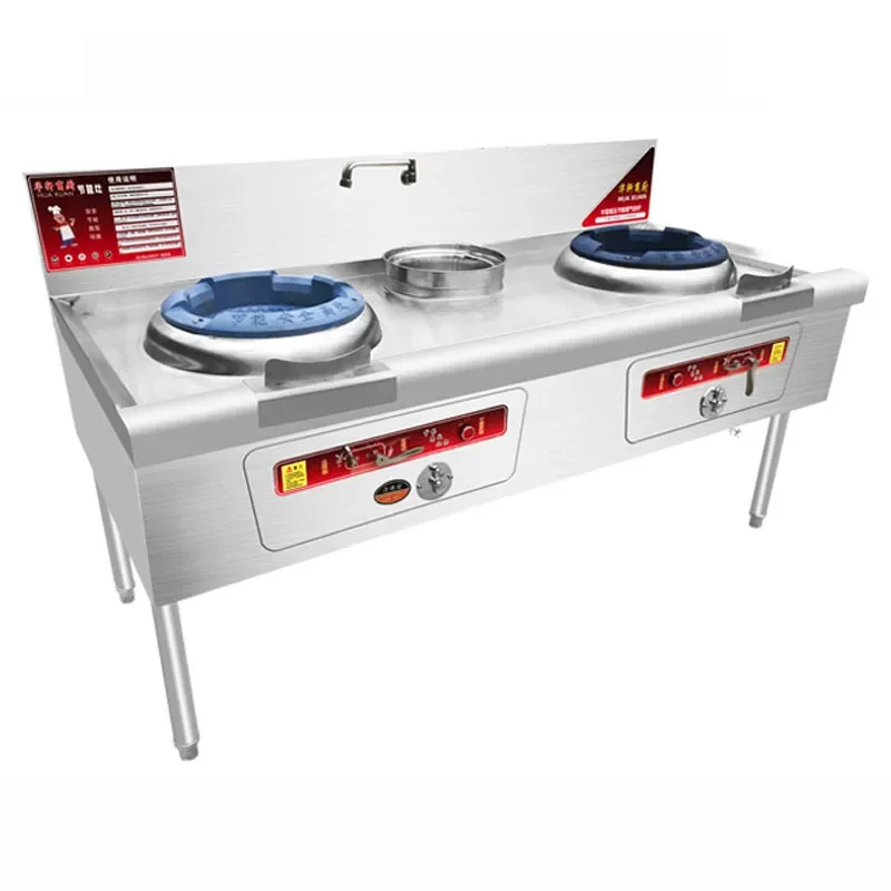 Commercial Gas Stove Restaurant Single Double Burner Cooker Raging Fire Hotel Kitchen Liquefied Gas Stove